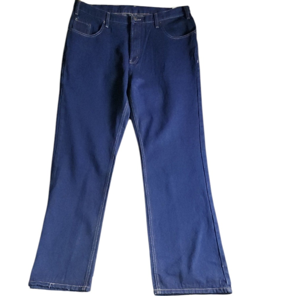 Rural King Mens Work Jeans Regular Fit Dark Wash Blue Denim Pants 38x34 NWT